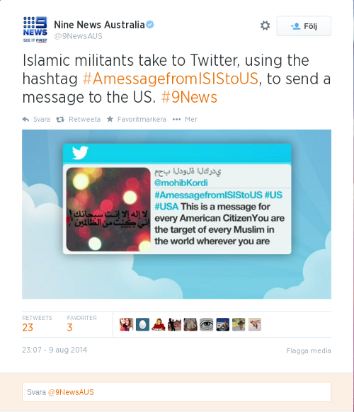 Islamic State Isis Takes To Twitter To Threaten The Us